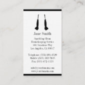 緑サービス真空をきれいにしている家計の女中 名刺 (裏面)