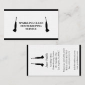 緑サービス真空をきれいにしている家計の女中 名刺 (正面/裏面)