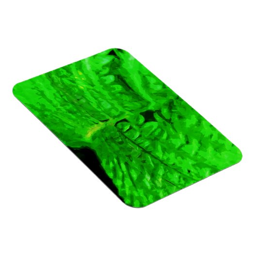 緑シダ抽象芸術印象派 マグネット (右側)