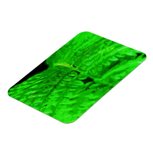 緑シダ抽象芸術印象派 マグネット (左側)