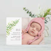 緑シダ新生児誕生。植物学生まれたばかりの 案内状 (スタンド正面)