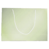 緑シンプルに花の模様 ラージペーパーバッグ (裏面)