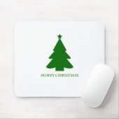 緑シンプルのクリスマの木 マウスパッド (マウス)