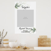 緑シンプルのブライダルシャワーフォトプロップポスター ポスター (キッチン)