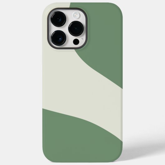 緑シンプルの波 Case-Mate iPhoneケース (裏面)