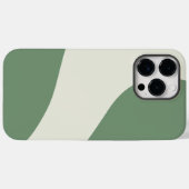 緑シンプルの波 Case-Mate iPhoneケース (裏面 (横))
