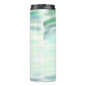緑シンプル水色抽象芸術追加ロゴ文字最小 タンブラー (裏面)