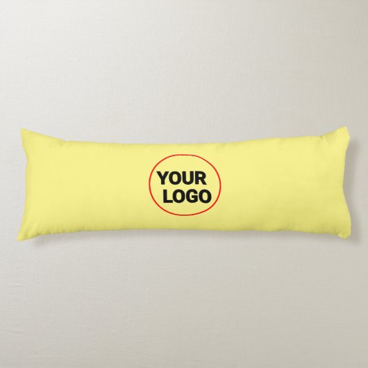 緑シンプル水色抽象芸術追加ロゴ文字最小 ボディピロー (正面)