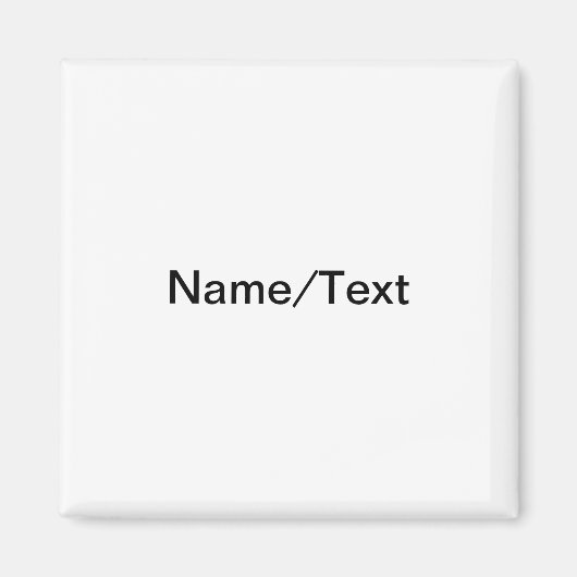 緑シンプル水色抽象芸術追加ロゴ文字最小 マグネット (正面)