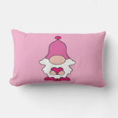 緑シンプル水色抽象芸術追加ロゴ文字最小 ランバークッション (正面)