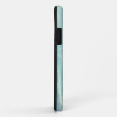 緑シンプル水色抽象芸術追加ロゴ文字最小 Case-Mate iPhoneケース (裏面/右)