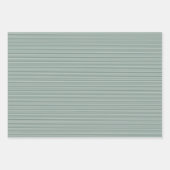 緑シンプル白スモールストライプクリスマス ラッピングペーパーシート (正面2)