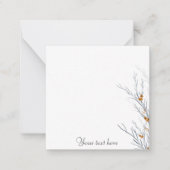 緑シンプル色 ノートカード (正面)