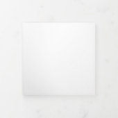 緑シンプル色 三つ折り招待状 (カバー)