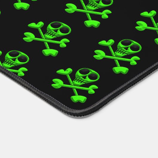 緑スカル デスクマット (コーナー)