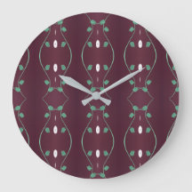 緑スタイリッシュと白の梅時計