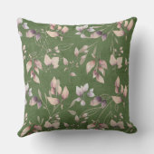 緑スタイリッシュにピンクと金ゴールド離れの クッション (裏面)