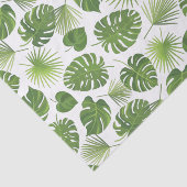 緑スタイリッシュの熱帯葉模様 薄葉紙 (詳細)
