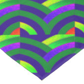 緑スタイリッシュコンテンポラリー/青チェロン テーブルクロス (アングル)