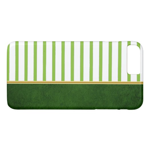 緑ストライプののiPhone 7ケース Case-Mate iPhoneケース (裏面(横))