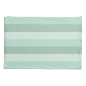 緑ストライプのグラデーション 枕カバー (裏面)