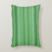 緑ストライプの形枕 アクセントクッション (正面(垂直))