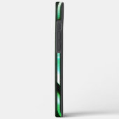 緑ストライプの汚れた抽象デザイン Case-Mate iPhoneケース (裏面 / 左)