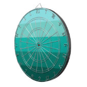 緑ストライプの色 ダーツボード (正面右)