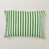緑ストライプの アクセントクッション (裏面)