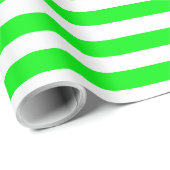 緑ストライプの ラッピングペーパー (ロールコーナー)