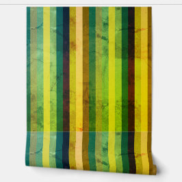 緑ストライプカスタム壁紙2' x 4', NullValue 壁紙