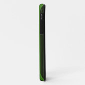 緑ストライプ色のデコ保ールでテキストを落ち着ける Case-Mate iPhoneケース (裏面/左)