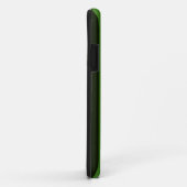 緑ストライプ色のデコ保ールでテキストを落ち着ける Case-Mate iPhoneケース (裏面/右)