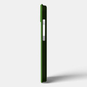 緑ストライプ色のデコ保ールでテキストを落ち着ける Case-Mate iPhoneケース (裏面 / 左)