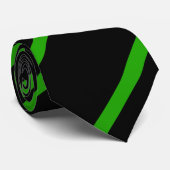 緑ストライプ色 ネクタイ (ロール)