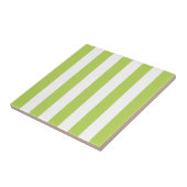 緑ストライプ色、白ストライプ色、パタストライプのーン タイル (側面)