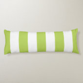 緑ストライプ色、白ストライプ色、パタストライプのーン ボディピロー (裏面)
