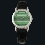 緑ストライプ色 腕時計<br><div class="desc">緑ストライプ色の不規則違うな水平</div>