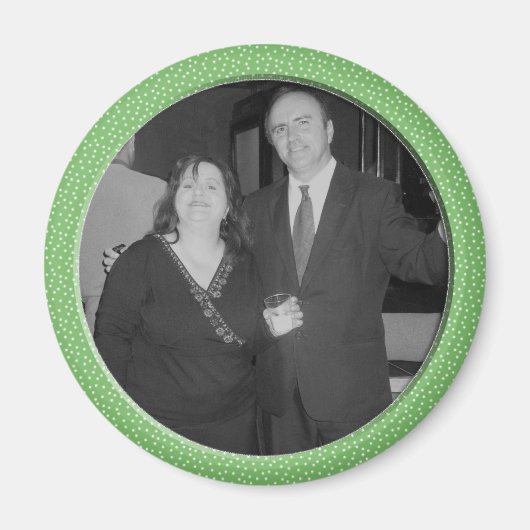 緑スペックルフレーム マグネット (正面)