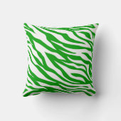 緑ゼブラ印刷 クッション (裏面)