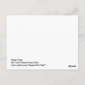 緑タラ・チベットの慈悲の女神 ポストカード (裏面)