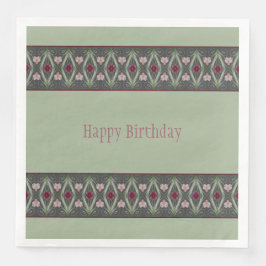 緑ダークグレーとピンクフローラ