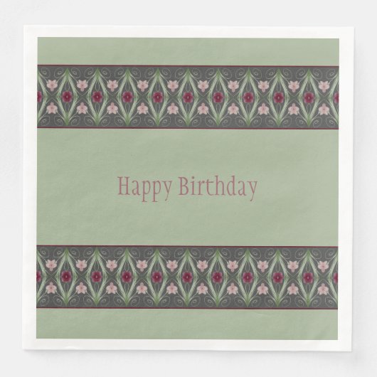 緑ダークグレーとピンクフローラ (正面)