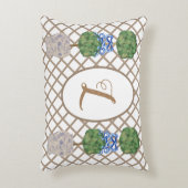 緑チノセリージンジャージャージャージャージャーズトピアリーバスケットT アクセントクッション (正面(垂直))