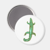 緑トカゲ磁石 マグネット (正面/裏面)