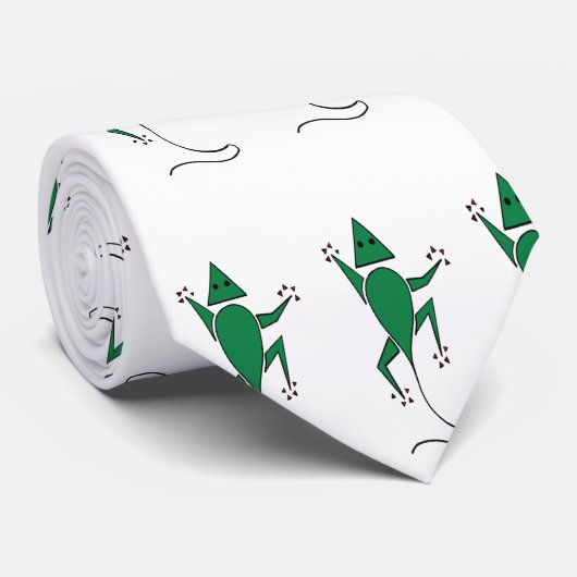 緑トカゲ ネクタイ (ロール)