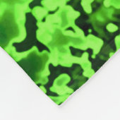 緑ドラゴンの武士の精神毛布 フリースブランケット (角)