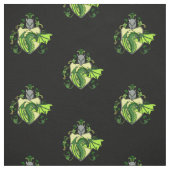 緑ドラゴンの生地 ファブリック (見本)