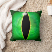 緑ドラゴンの目 クッション (ブランケット)