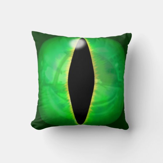 緑ドラゴンの目 クッション (正面)